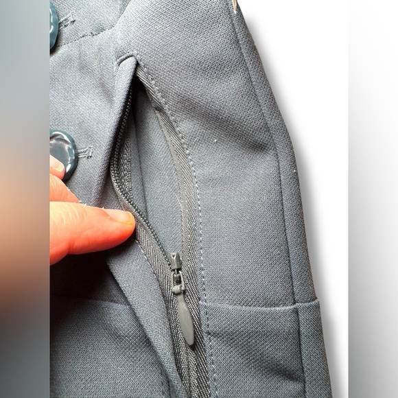 NWT Tibi Anson Stretch Tailored Pants Navy Blue‎ Sz 2 - Picture 8 of 11